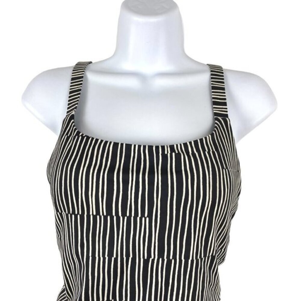 Athleta Hermosa One Piece Swimsuit Black White Striped Women's XS - Picture 4 of 9
